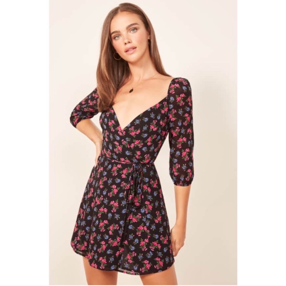 Reformation Eveleigh Wrap Dress